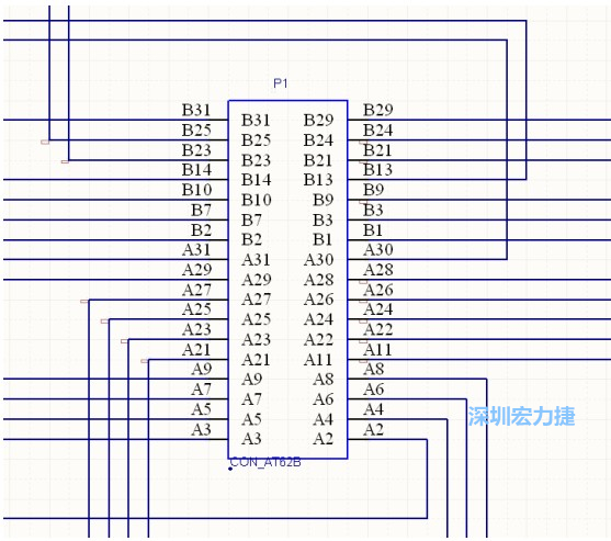 雙擊 1.SchDoc，文件可以被正常打開，下圖是其中的一部分：