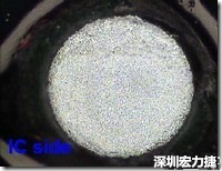 紅墨水染紅測試分析-IC面，允收