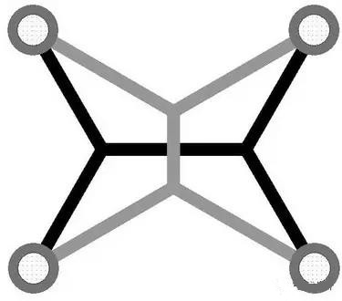 灰色Steiner樹(shù)不是最優(yōu)的，但黑色Steiner樹(shù)是最優(yōu)的。